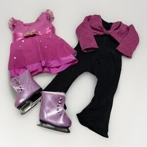 American Girl Two in One Ice Skating Outfit Damaged Skate